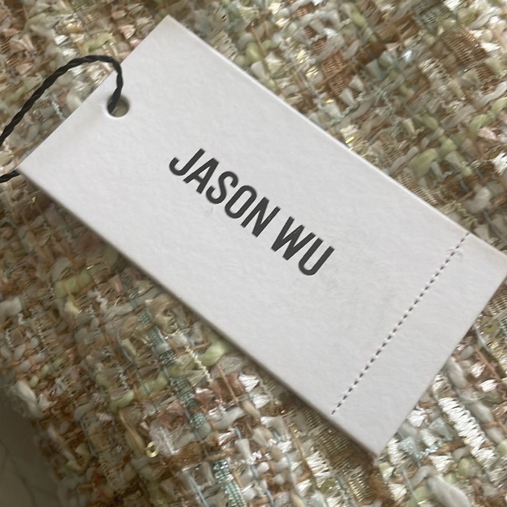 New Jason Wu Tweed Long Sleeve Blazer Jacket - Picture 4 of 16